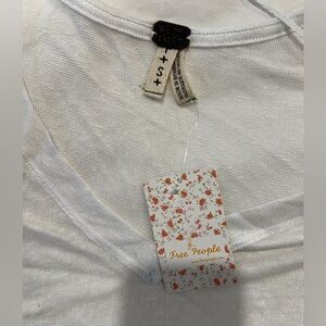FREE PEOPLE White Oversized Top NEW